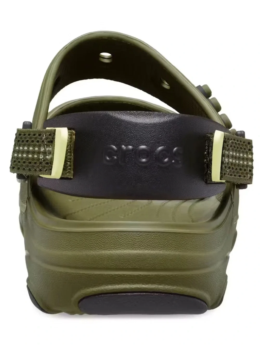 CROCS All Terrain Mens Sandals Olive Green Adjustable Heel Straps Size 11 207711
